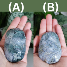 Load image into Gallery viewer, Moss Agate Palm Stone (A)