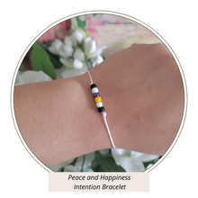 Load image into Gallery viewer, Intention Bracelet - Peace and Happiness