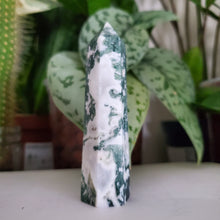 Load image into Gallery viewer, Moss Agate Tower (D)