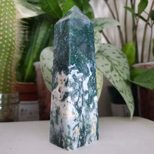 Load image into Gallery viewer, Moss Agate Tower (A)