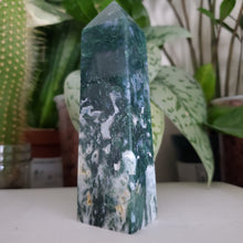 Load image into Gallery viewer, Moss Agate Tower (A)
