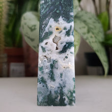 Load image into Gallery viewer, Moss Agate Tower (A)