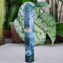 Load image into Gallery viewer, Moss Agate Tower (M16D)