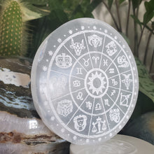 Load image into Gallery viewer, Zodiac Selenite Plate