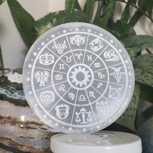 Load image into Gallery viewer, Zodiac Selenite Plate