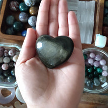 Load image into Gallery viewer, Golden Obsidian Heart (B)