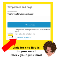 Load image into Gallery viewer, LIVE Personal Reading Nov 5th Morning Slot