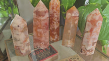 Load and play video in Gallery viewer, Carnelian flower Agate Tower
