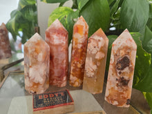 Load image into Gallery viewer, Carnelian flower Agate Tower
