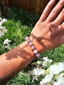 Lavender Rose Quartz Bracelet