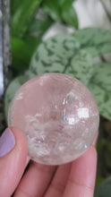 Load and play video in Gallery viewer, Clear Quartz Sphere (B)
