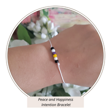 Load image into Gallery viewer, Intention Bracelet - Peace and Happiness
