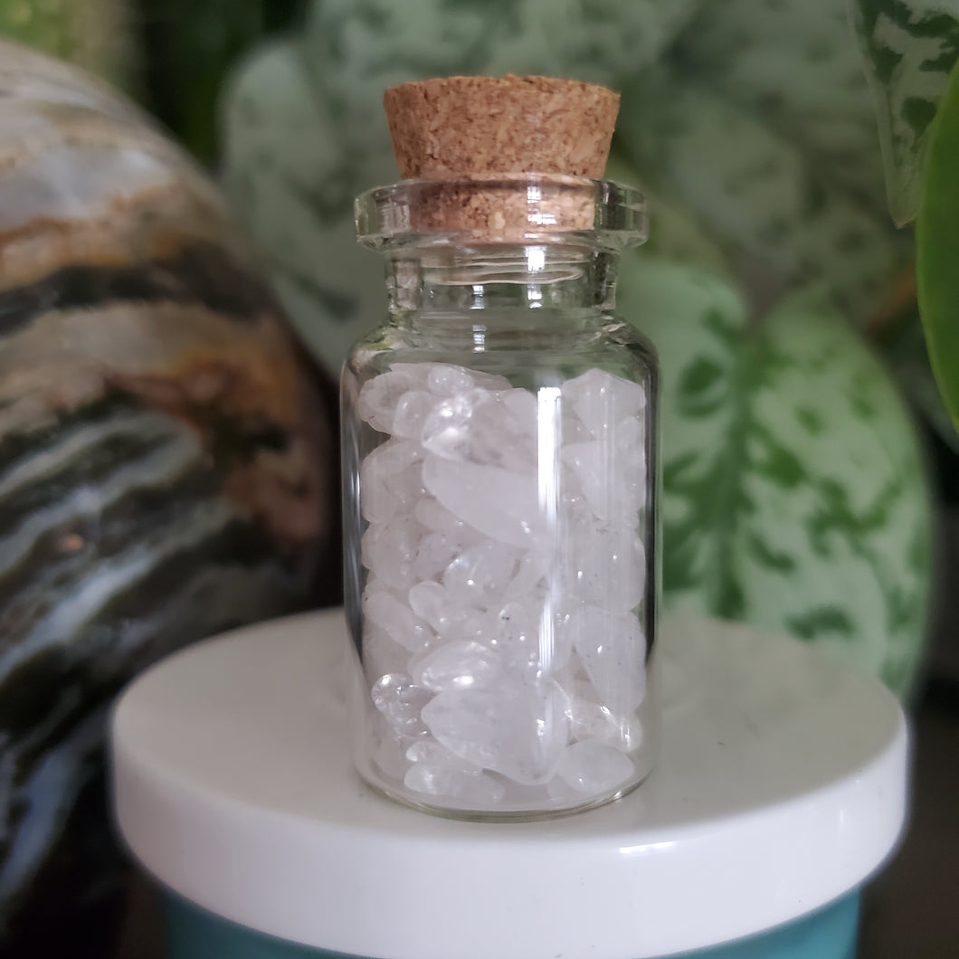 Clear Quartz Crystals Jar