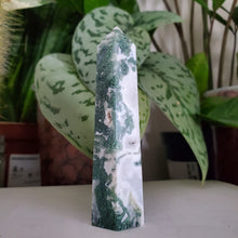 Load image into Gallery viewer, Moss Agate Tower (D)
