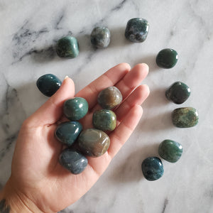 Moss Agate Tumble Stone