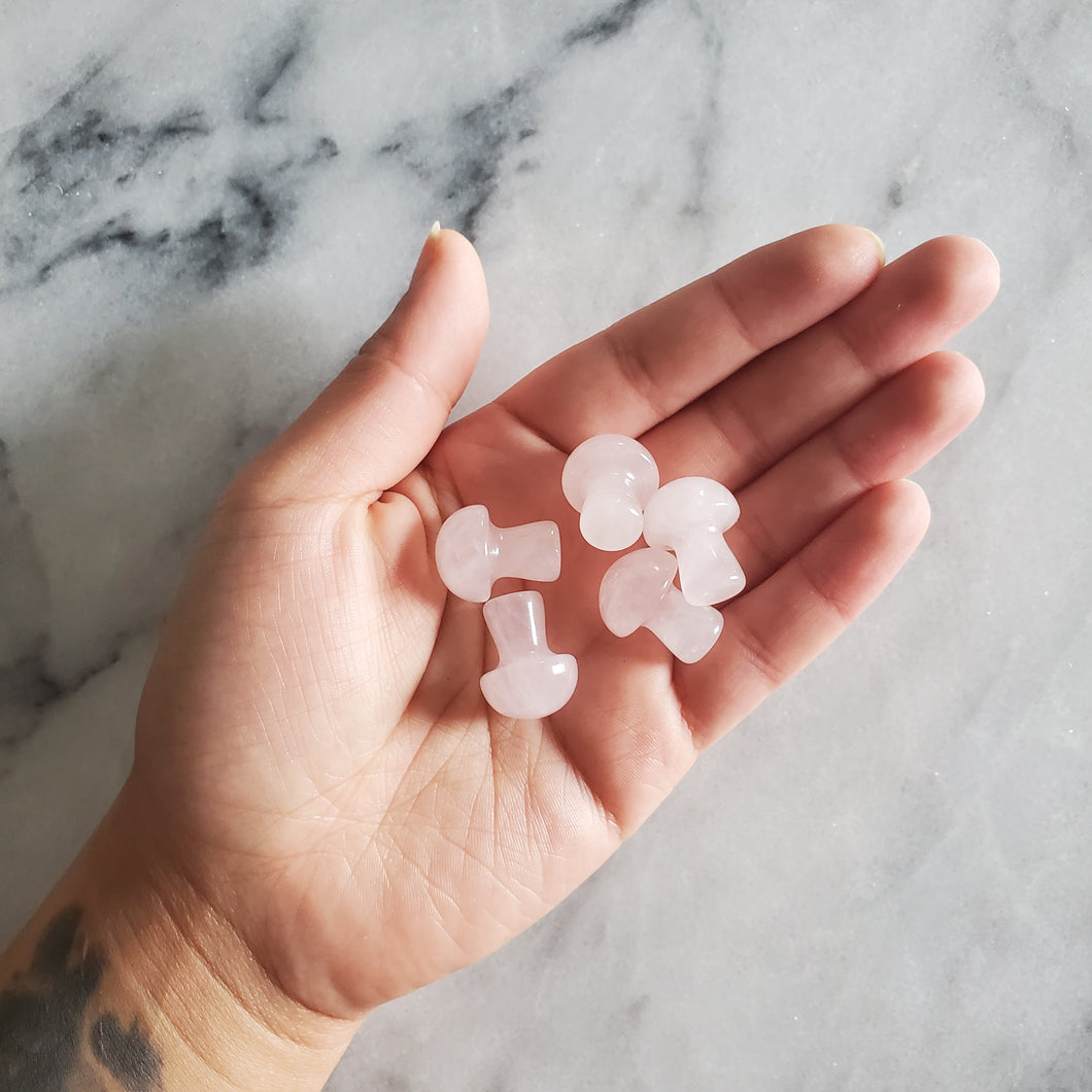 Rose Quartz Mushroom