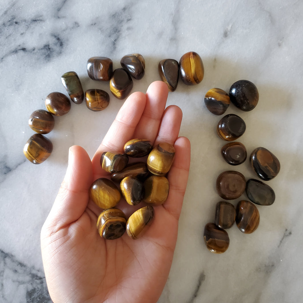 Yellow Tigers Eye Tumble Stone