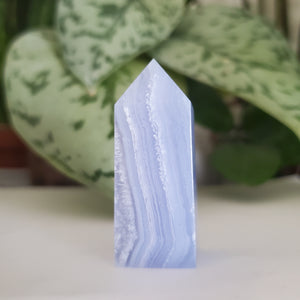 Blue Lace Agate Tower (B25A)