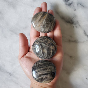 Black Moonstone Palm Small