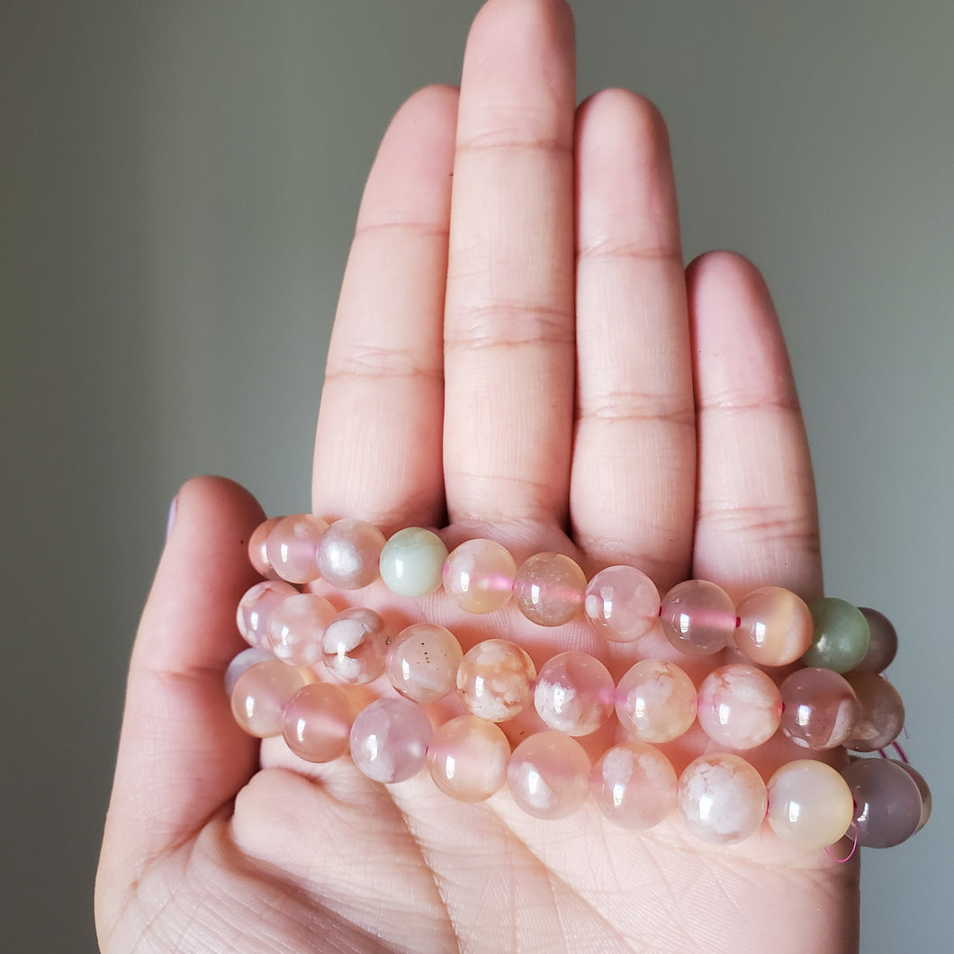 Flower Agate Bracelet