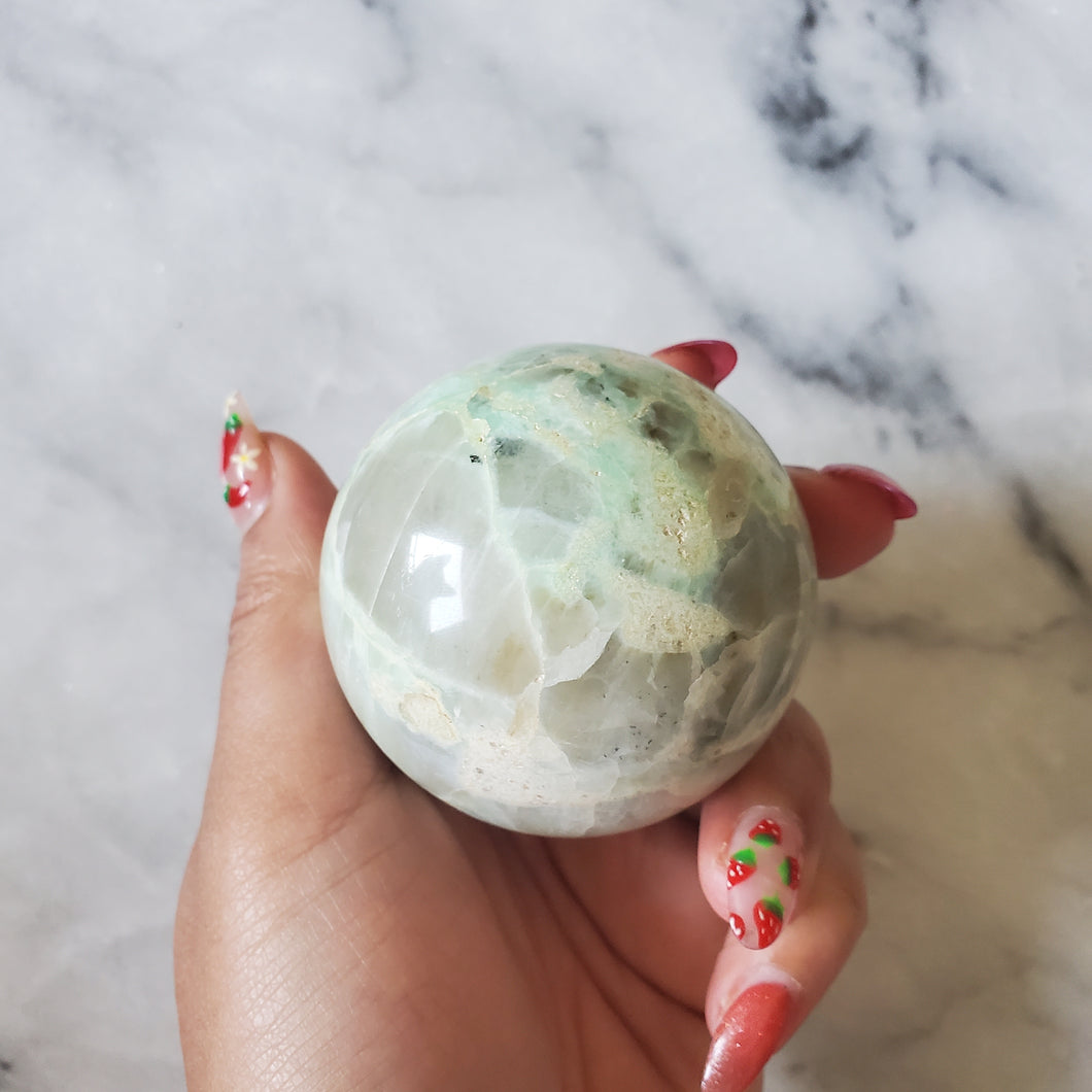 Green Moonstone Sphere