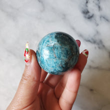 Load image into Gallery viewer, Blue Apatite Sphere
