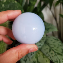 Load image into Gallery viewer, Blue Chalcedony Sphere
