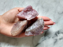 Load image into Gallery viewer, Lavender Rose Quartz Raw Stone
