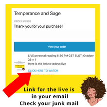 Load image into Gallery viewer, LIVE Personal Reading October 06 slot
